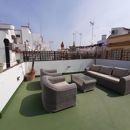 塞维利亚Champion Duplex Terrace And Garage Old Town 6 Pax公寓 外观 照片