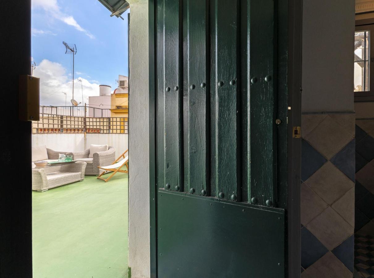 塞维利亚Champion Duplex Terrace And Garage Old Town 6 Pax公寓 外观 照片